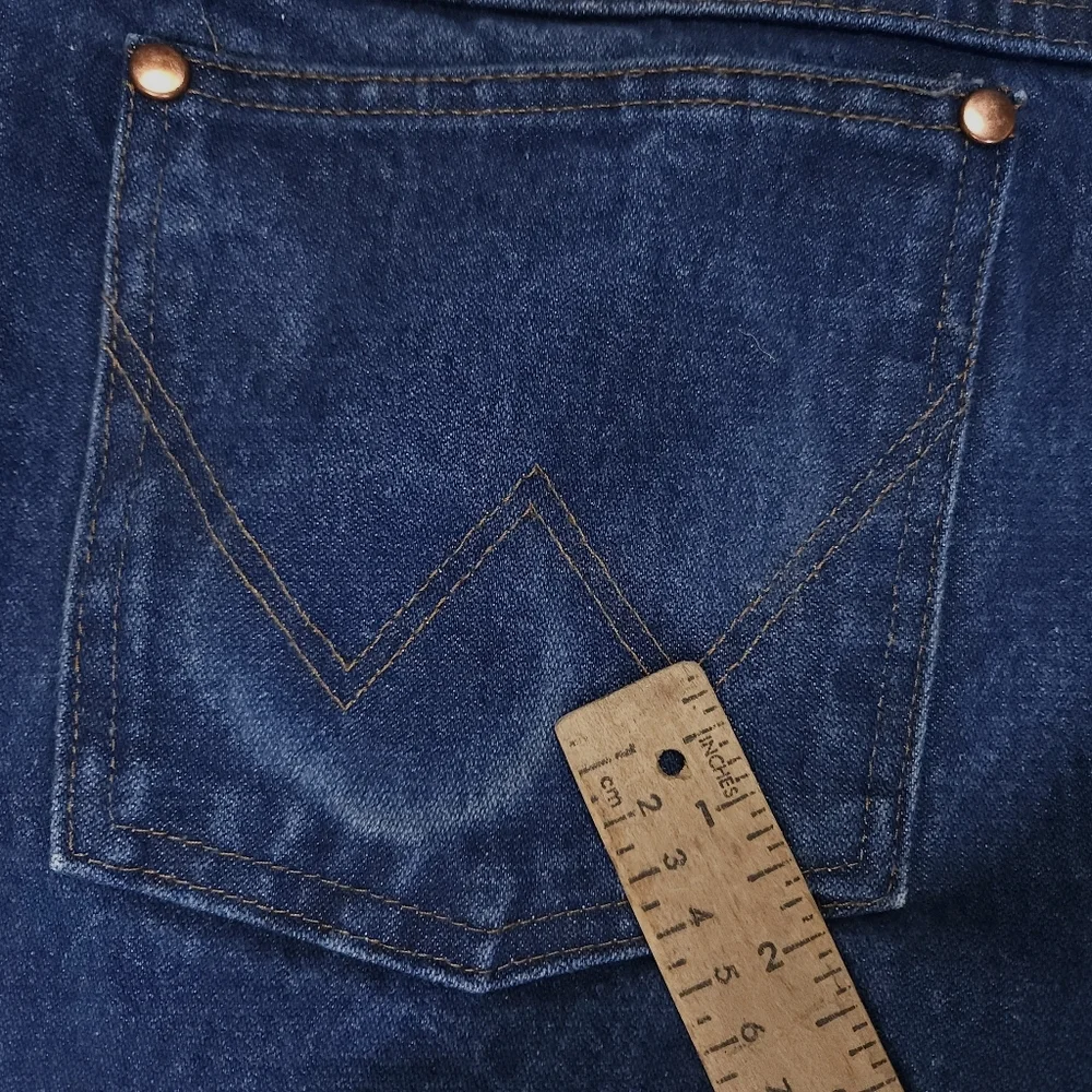 Wrangler Jeans 13MWZ Dark Wash Retro Cowboy Cut Jeans Mens Size 38x35